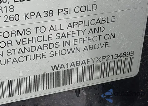 2023 Audi Q5 Premium 40 Tfsi Quattro S Tronic z USA, uszkodzony, nr VIN WA1ABAFYXP2134699